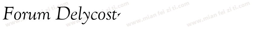 Forum Delycost字体转换